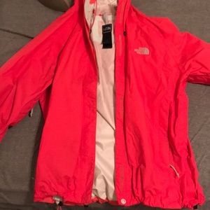 Pink North Face Rain jacket